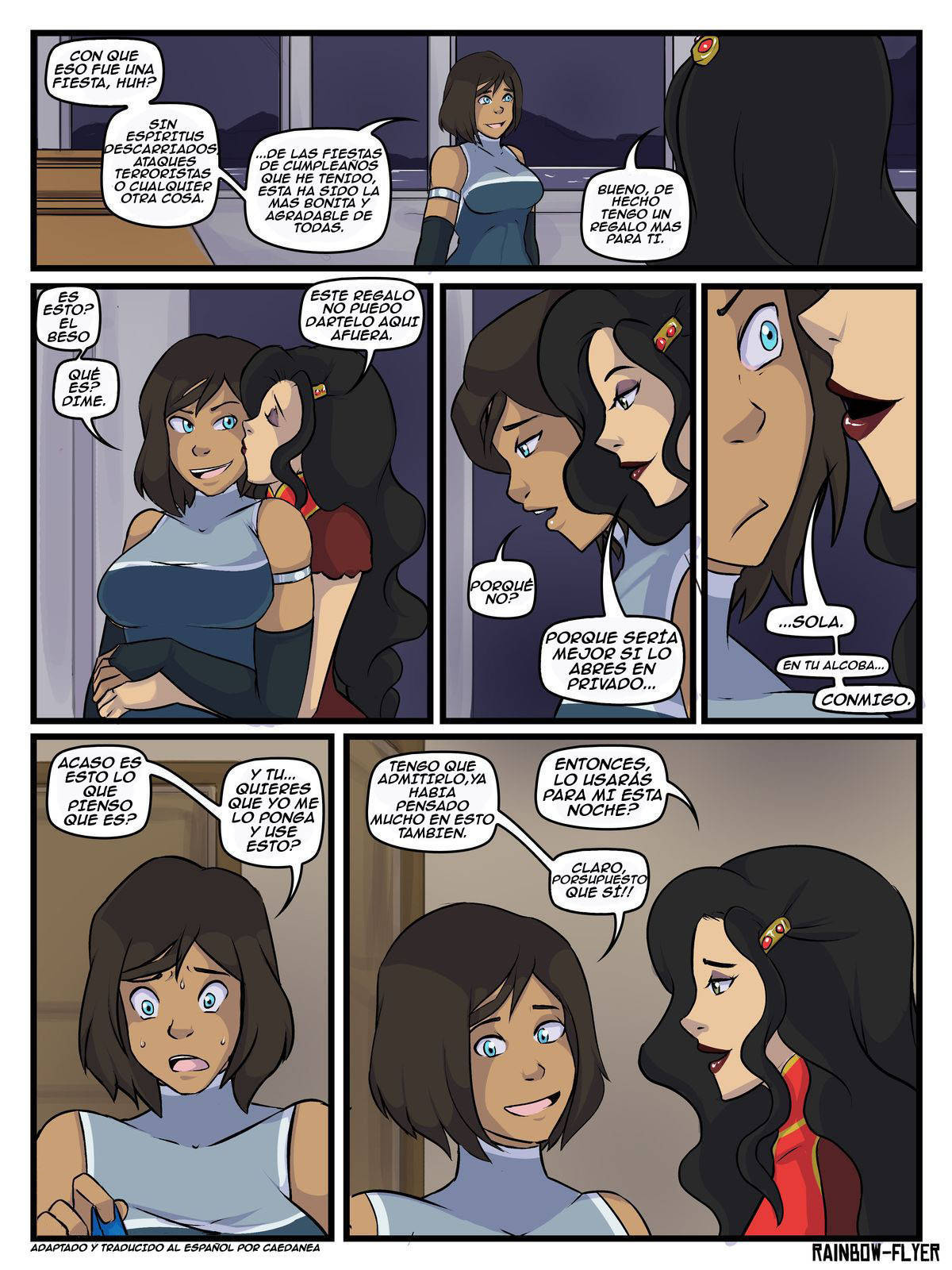 Un Regalo Para Korra ( strap-on) Asami, Korra - cómic Español