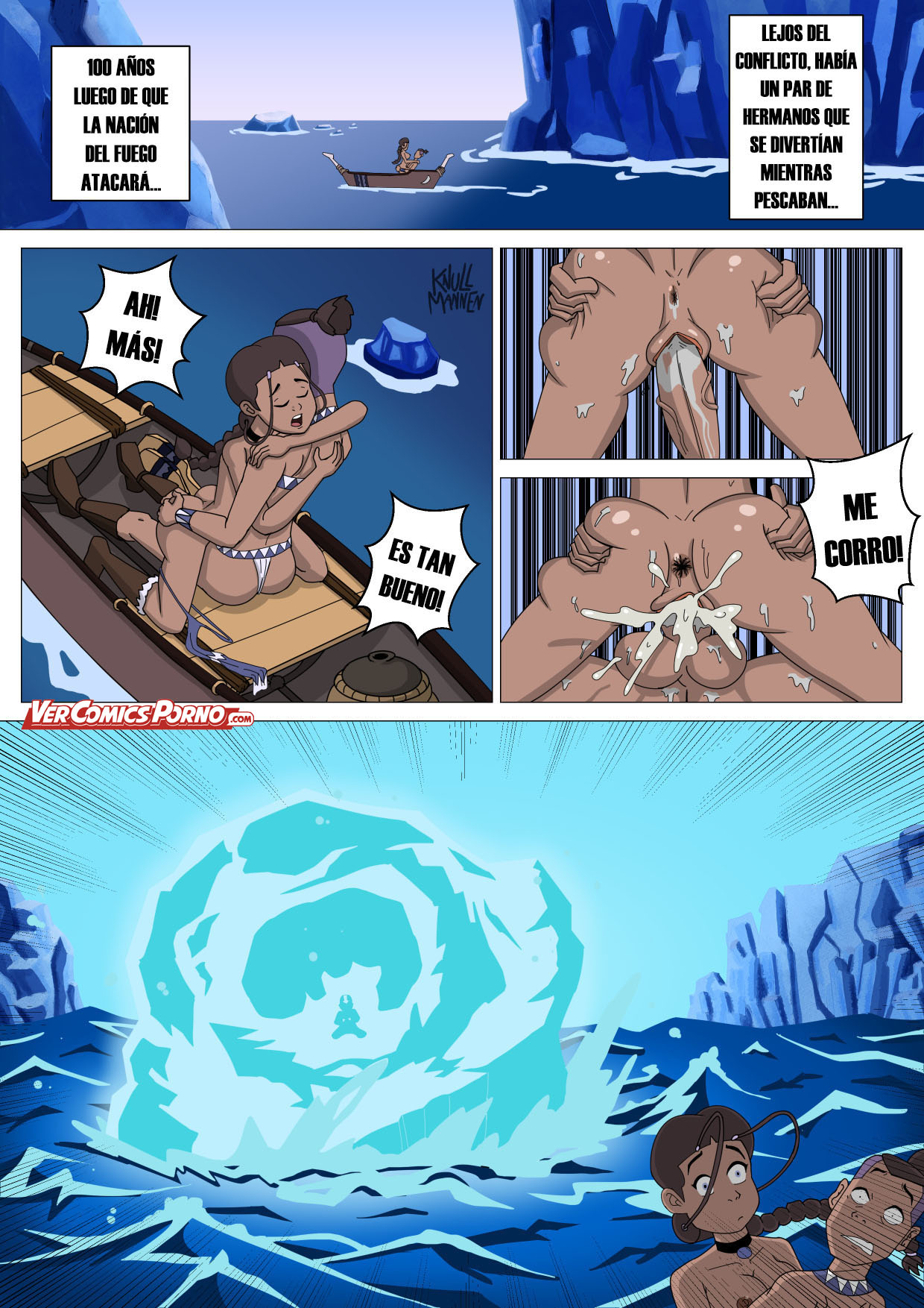 Comic porno en español. Avatar Book of Lewd