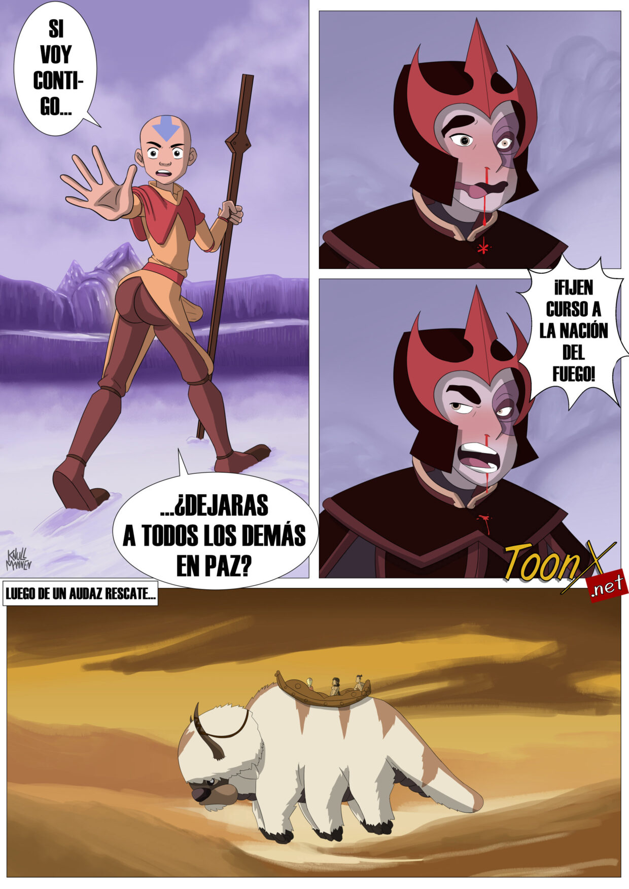 Comic porno en español. Avatar Book of Lewd
